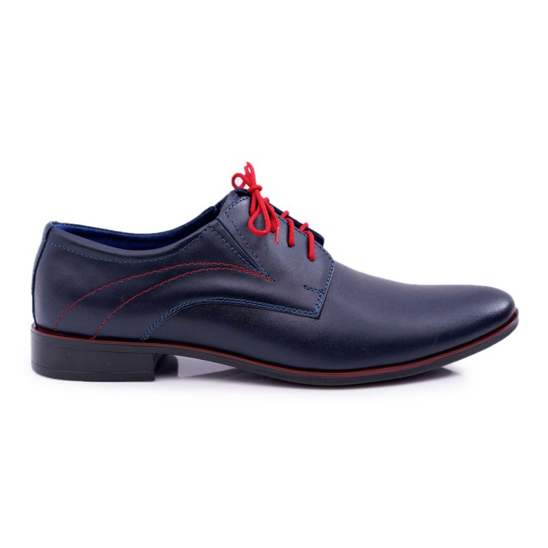 Mario Boschetti Férfi Brogues, Elegáns bőr, Navy Blue Menelaos sötétkék