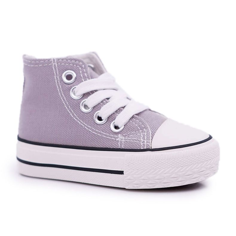 FRROCK Klasszikus gyerek tornacipő magas cipzárral, szürke Filemon