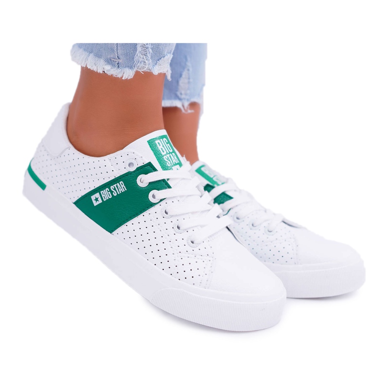 Női cipők Big Star White EE274336 fehér
