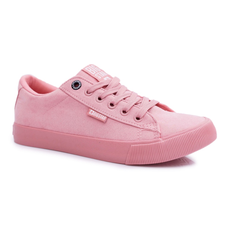 Női cipők Big Star Suede Pink EE274047 rózsaszín