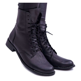 Női Csizma Szemcsés bőr Nicole 2315 Black The Island fekete
