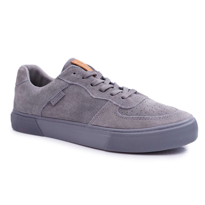 Férfi cipők Big Star Suede Grey EE174365 szürke