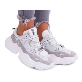 Női sportcipő Big Star, Daniel Lopez, fehér FF274430 sokszínű