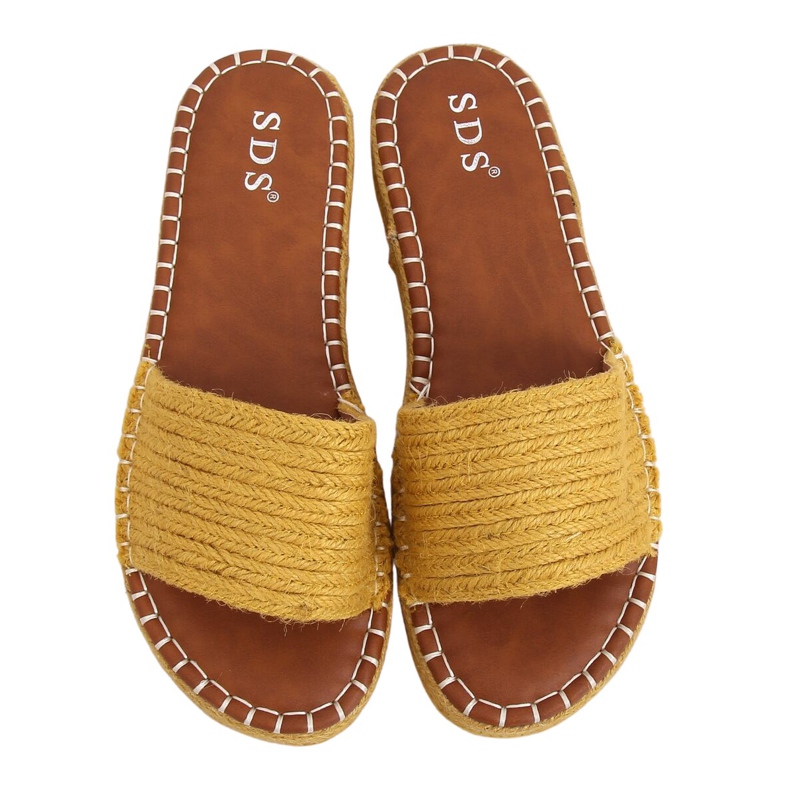 Méz espadrilles papucs 7970-PL Sárga