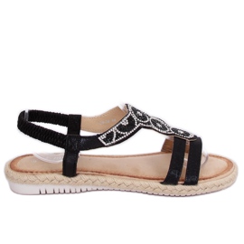 Fekete espadrilles szandál CO-78 Fekete Fekete espadrilles szandál CO-78 Fekete