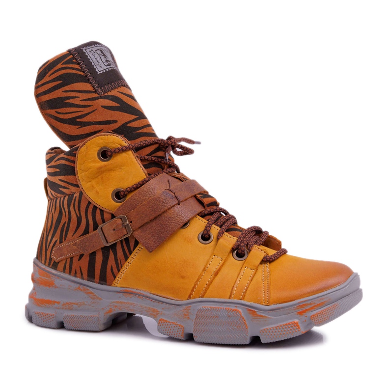 Női csizma Bőr Maciejka Sárga 04218 barna Női csizma Bőr Maciejka Sárga 04218 barna