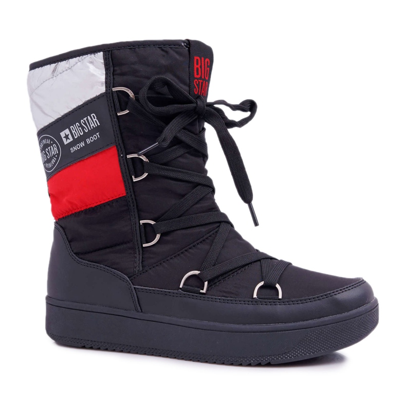 Női fekete meleg hócsizma szőrrel Big Star EE274656