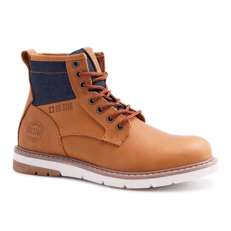 Női csizma Trappers Big Star Bőrbarna EE274004