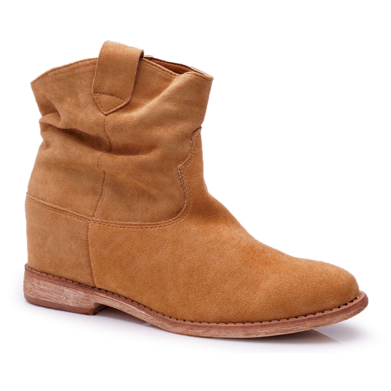 MSMG Női bokacsizma Camel Ellen barna