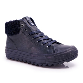 Női cipők Big Star High Warm Navy EE274147 sötétkék Női cipők Big Star High Warm Navy EE274147 sötétkék