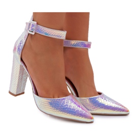 SEA Női szivattyúk sarkán Opalescent mágneses ezüst sokszínű szürke SEA Női szivattyúk sarkán Opalescent mágneses ezüst sokszínű szürke