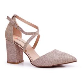 SEA Női szivattyú a sarok csillogó pezsgő perset sokszínű rózsaszín SEA Női szivattyú a sarok csillogó pezsgő perset sokszínű rózsaszín