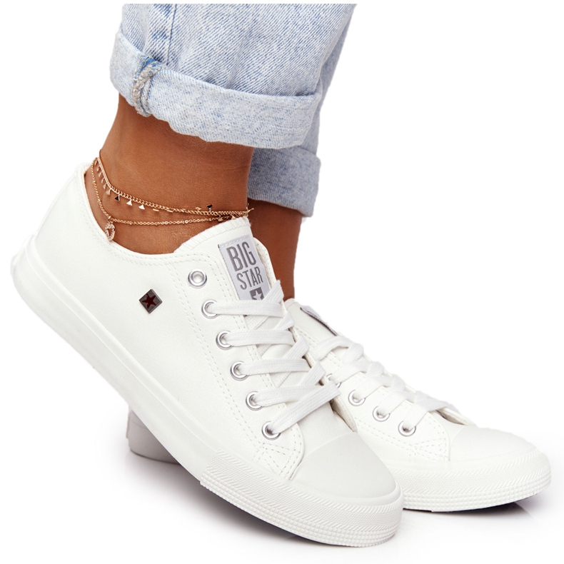Női cipők Big Star White V274869 fehér