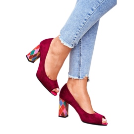 Női szivattyú Sergio Leone Suede Fuchsia PB135 Légy az enyém! rózsaszín