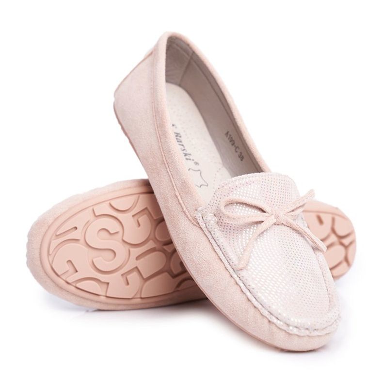 Női cipők Suede S.Barski A199 Bézs Wannabe