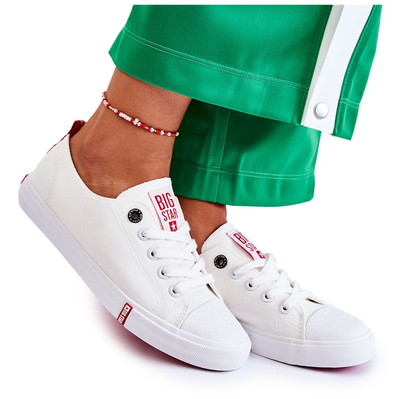 Női cipők Big Star White FF274087 fehér