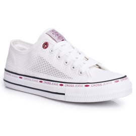 Női tornacipő Cross Jeans White Mesh FF2R4016C fehér Női tornacipő Cross Jeans White Mesh FF2R4016C fehér