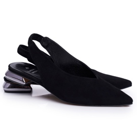 Női balerinák Laura Messi bőr fekete 2127 Női balerinák Laura Messi bőr fekete 2127