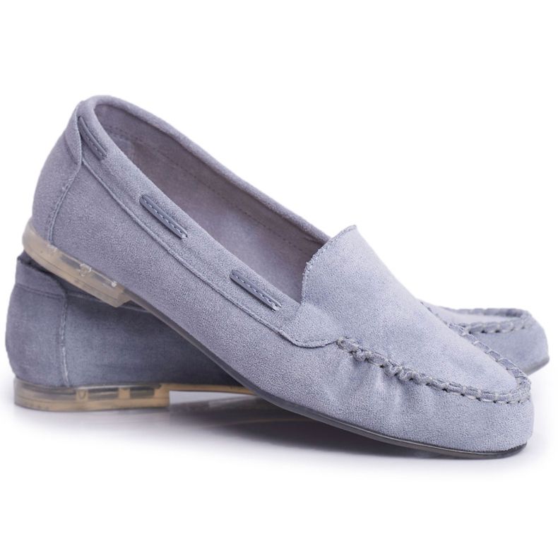Női cipők Sergio Leone Suede Blue MK722 kék