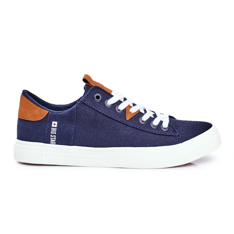 Férfi cipők Big Star Navy Blue FF174313 sötétkék