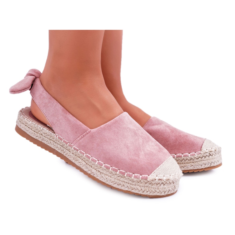FRJ Női espadrilles Suede Pink Contour rózsaszín