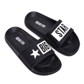 Gyermek- és ifjúsági Big Star fekete papucs DD374150