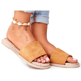 FJ1 Női klasszikus velúrpapucsok Teve Nézz rám barna FJ1 Női klasszikus velúrpapucsok Teve Nézz rám barna