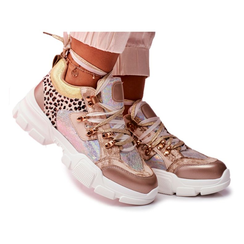 Moow Sport Női Cipők Cipők Totally Crazy bézs ezüst sokszínű