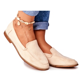 PS1 Női Brogues Slip On Suede Bézs Twinky