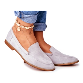 PS1 Női Brogues Slip On Suede Grey Twinky szürke