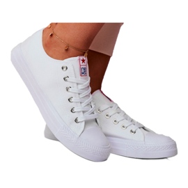 NEWS Női tornacipő alacsony szövet fehér Ecoma