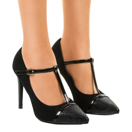 Fekete velúr LEI-55 sarok