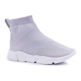 FRROCK Gyermek ifjúsági sportcipő Brocade Silver Deva szürke