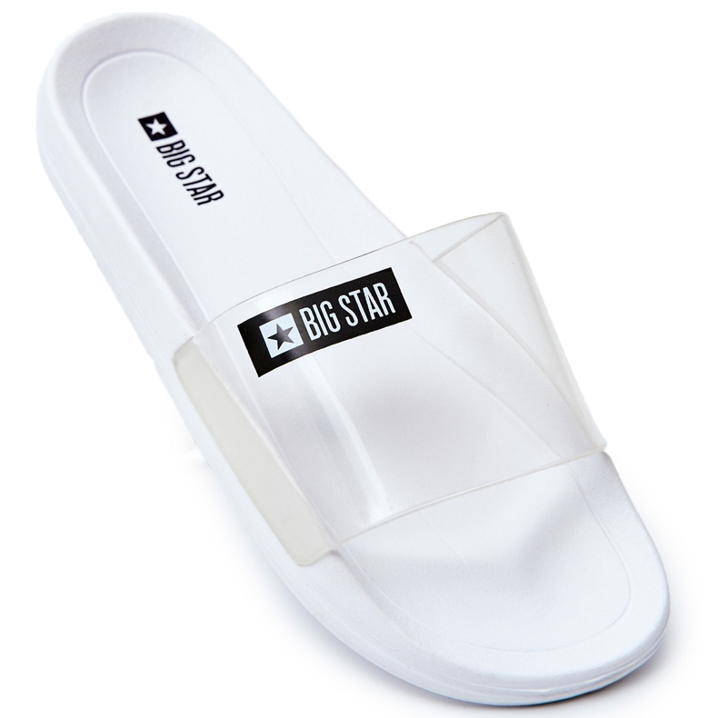 Női papucs Big Star Transparent White DD274A258 fehér