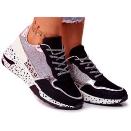 Női sportcipő Vastag talpú fekete Nokien Női sportcipő Vastag talpú fekete Nokien