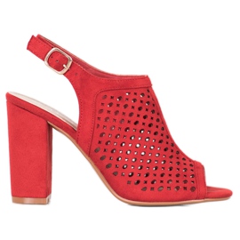 Weide Áttört szandál egy bárban piros