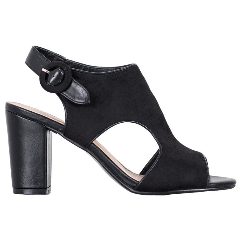 Weide Épített szandál velúrral fekete