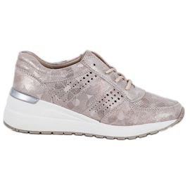 Filippo Bőr ék cipők sárga Filippo Bőr ék cipők sárga