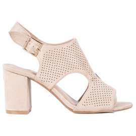 Small Swan Beépített áttört szandál barna