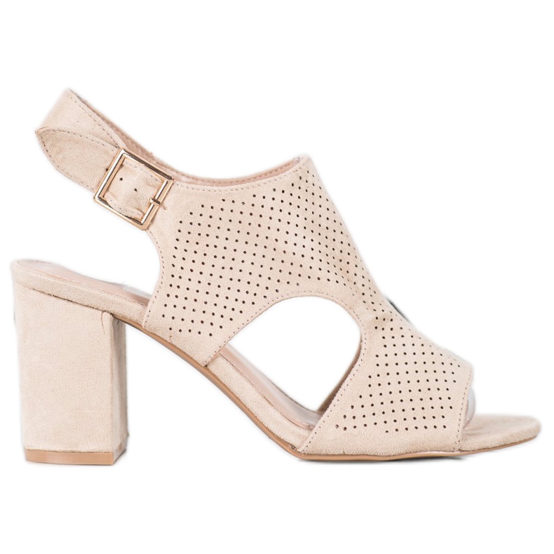 Small Swan Beépített áttört szandál barna