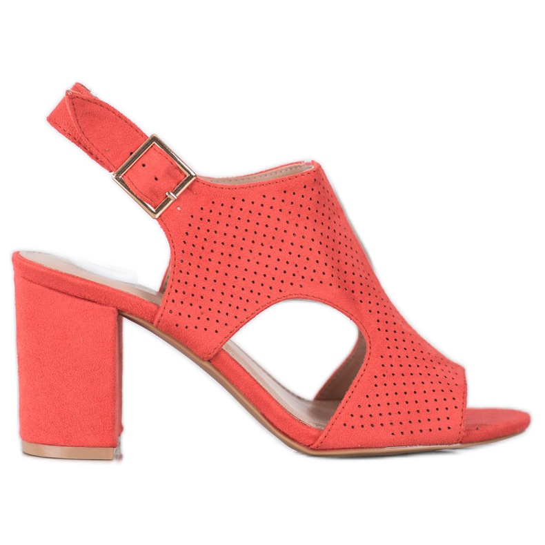 Small Swan Beépített áttört szandál narancssárga