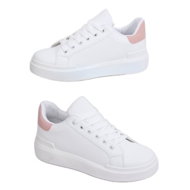 Fehér női tornacipő 85-428 WHITE / PINK rózsaszín