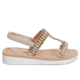 Női arany szandál HD-128 Gold aranysárga