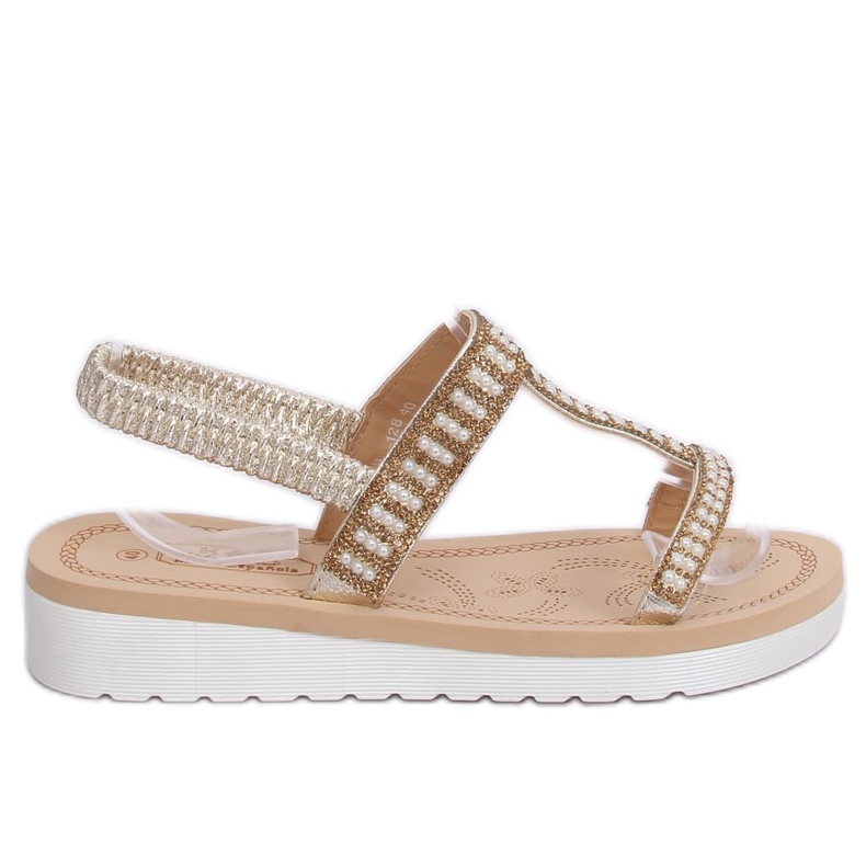 Női arany szandál HD-128 Gold aranysárga