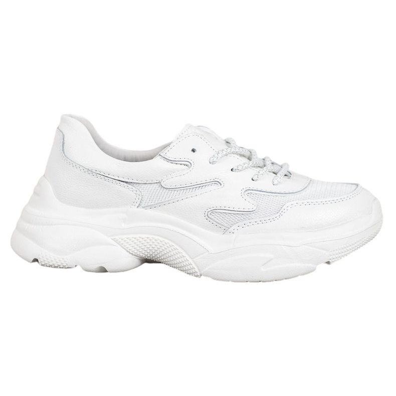 Filippo Fehér bőr cipők