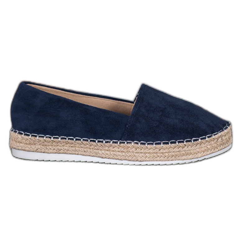 Small Swan Navy blue velúr espadrilles kék Small Swan Navy blue velúr espadrilles kék