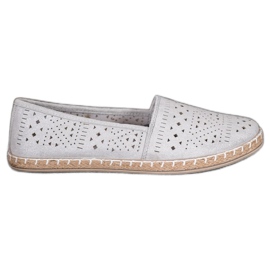 MCKEYLOR Azték espadrillák azték mintákkal barna szürke