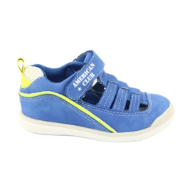 American Club Fiúk szandál bőr betét gc12/20 kék