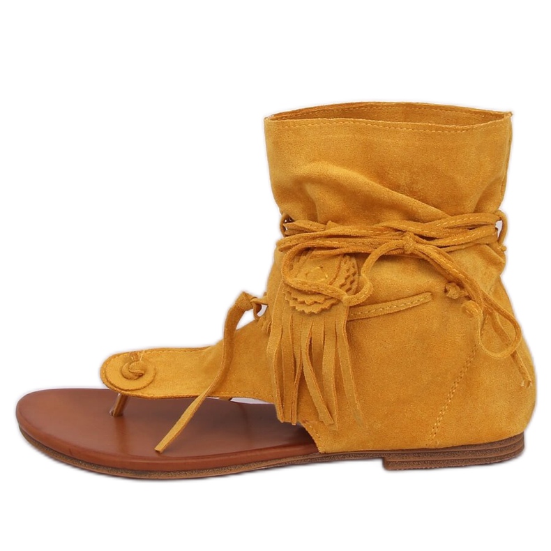 Papucsok felsőrésszel méz SL1010P Sárga