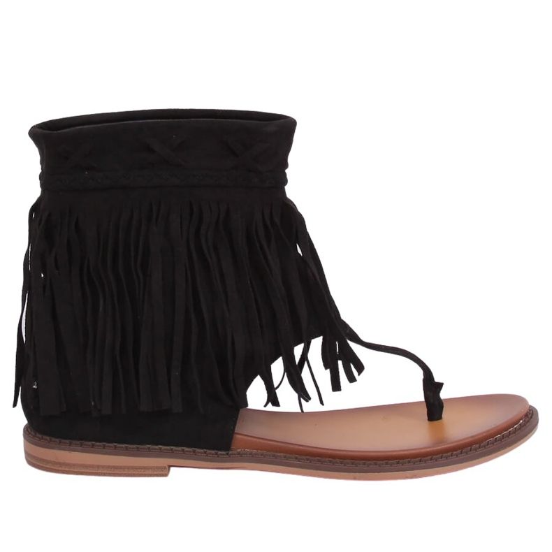 Fekete papucs felsőrésszel NS129P Fekete